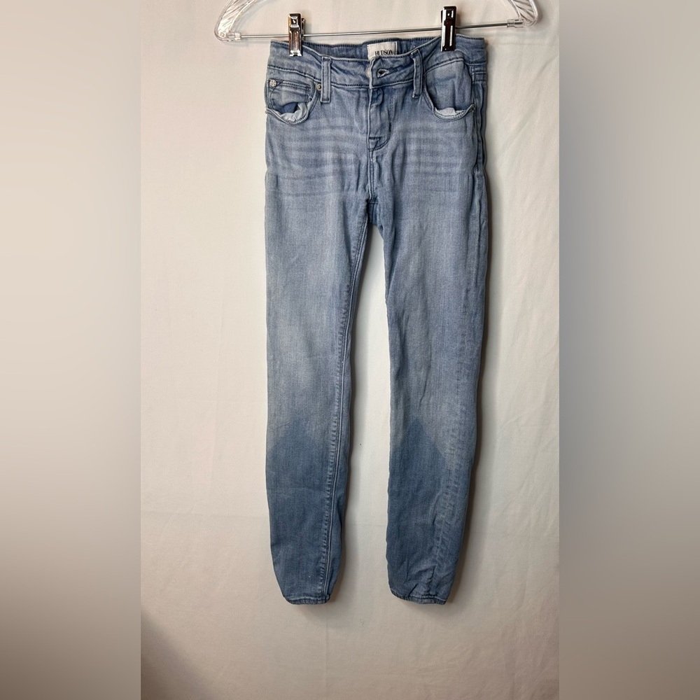 Hudson Jeans Kids Girls Sky Blue Denim Pants Straight Leg Long Pants Size 12